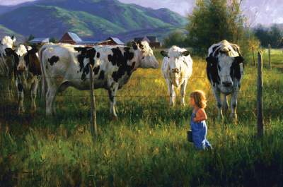 Anniken and the Cows